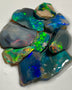 May DEAL Black/Dark opal rubs/rough parcel 31.75cts Lots of gorgeous exposed Multicolours to faces  19x14x3 to 9x8x2mm NEW971