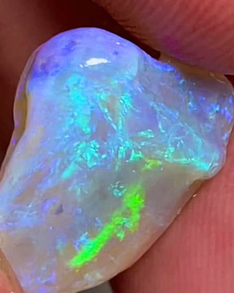 Lightning Ridge Rough Opal 11.2cts Stunning  Cutters Candy® Crystal Knobby High Grade Bright Skin to Skin fires 16x12x10mm MFB33