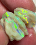 Stunning Stack of Lightning Ridge Seam opal rough 20.50cts Gorgeous Bright Yellow Dominant Multicolours & full of potential to cut 20x14x4 to 12x10x1.5mm NEW914