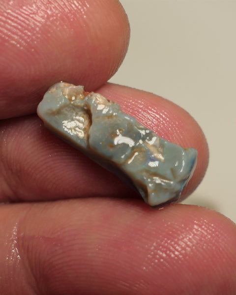 Lightning Ridge Rough / Rub Blue on Dark Seam opal Miners Bench® 5cts some Blue Fires Sand inclusions 22x7x4mm 19APR