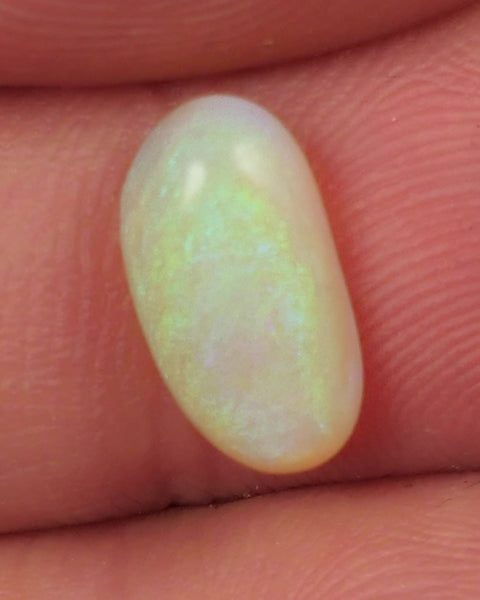 Lightning Ridge N8 Light Crystal opal Gemstone 1.7cts Polished ready for setting Nice Multifires 12x6x3mm SKU#0410