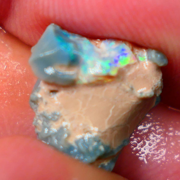 Lightning Ridge Untouched Seam opal formation rough 4.50cts Showing some nice bright Multicolours collect or gamble 13x12x7mm GMB-012