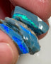 Stack of Dark Base seam opal rough Lightning Ridge 25.50cts Nice bars with Greens & blues to Cut & Polish 20x18x4 to 15x10x3mm  NSW156