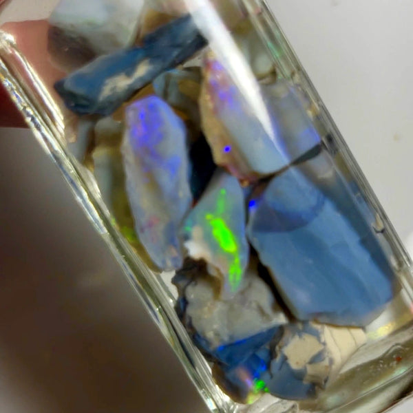 Lightning Ridge Rough Dark Seam Opal Parcel 135cts Lots of Potential & Cutters With Bright Multicolours to cut 23x15x9mm to 14x7x5mm WAD27