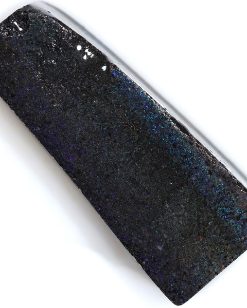 NO RESERVE Australian Carbonised treated slab of Fairy Matrix Rough/rubbed  27cts multi colours showing 23x13x7mm WSR24