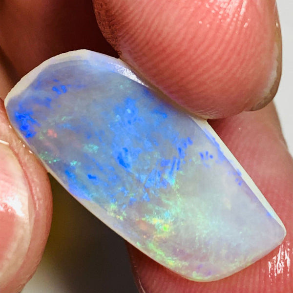 Australian Lightning Ridge Rough / Rub Big Crystal opal 6.1cts Nice Multifires 24x13x1.5mm WSM15