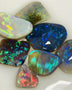 Australian Opal Rubs parcel  Gem Grade Black & Semi Black Opal Miners Bench® Rubs / Preforms 27cts Lots of Lovely bright FIRES / MULTIFIRES 20x12x3mm to 10x6x3mm GEM21
