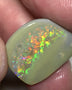 Australian Opal Top Notch Gem Quality Dark base Rub 14cts Rough / Rub / Preform Gemmy Multifires 22x17x4mm WSN33