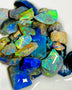 Lightning Ridge Rough n Rubs Opal Parcel 78cts Cutters Select Black Dark & Crystal Very bright & colourful material 15x14x5mm to 5x3x2mm WAC21