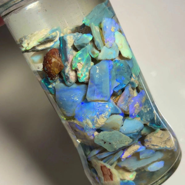 Lightning Ridge knobby & Seam opal rough 240cts Lots Bright colours & Multicolours to gamble 18x16x10 to 12x9x3mm NSW101 (jar not included)