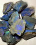 Lightning Ridge Rough Big Thick  Dark Seams Opal Parcel 185cts Lots of Potential & Cutters Lots Bright colours & bars 30x25x6mm to 20x14x5mm WAB39