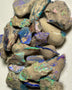 Lightning Ridge Knobby & seam opal formation rough 175.00cts Bright Multicolours Inc Pinks & reds 25x15x13mm to 12x10x3mm  NEW947