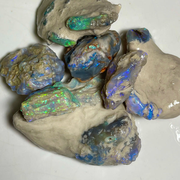 Lightning Ridge Knobby opal formation rough 200.00cts Lots of colours sold as gamble/Collectors 40x30x13 to 15x12x8mm NSW072