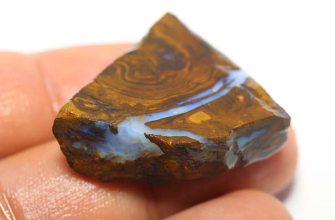 NO RESERVE Australian Queensland Boulder opal 75cts rough Winton Low Grade vein of opal 33x30x10mm BFA22