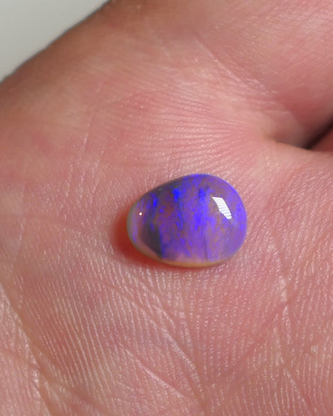 Lightning Ridge Dark Crystal opal Polished Gemstone Picture stone  1.4cts Polished ready for setting Nice Blue colours 12x8x2.5mm JanA20