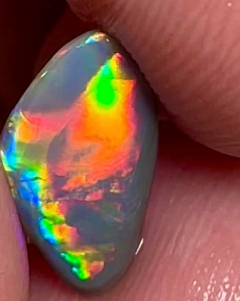 Lightning Ridge Small Opal Rough/Rub/Preform Dark Base Knobby Gem Grade From the Miners Bench® 1.5cts Stunning Bright Multi fires 13x7x2mm MFB48