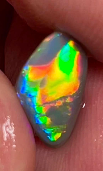 Lightning Ridge Small Opal Rough/Rub/Preform Dark Base Knobby Gem Grade From the Miners Bench® 1.5cts Stunning Bright Multi fires 13x7x2mm MFB48