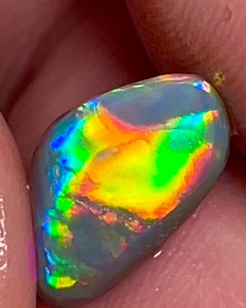 Lightning Ridge Small Opal Rough/Rub/Preform Dark Base Knobby Gem Grade From the Miners Bench® 1.5cts Stunning Bright Multi fires 13x7x2mm MFB48