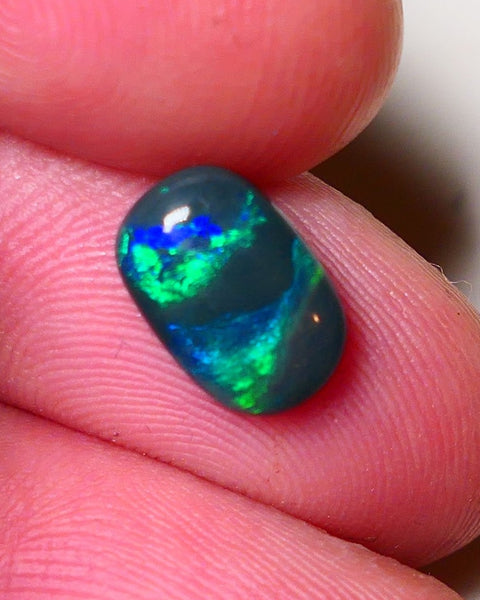 Australian Black Opal Gemstone 1.45cts Gem Grade Mulga® N4 Black Body Tone B4 Brightness Stunning Multifires 10x7x2.5mm UK02