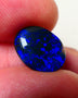 Lightning Ridge Black Crystal Opal Gemstone 2.00cts Gem Grade Mulga® N1 JET Black Body Tone B3 Brightness Stunning Very Bright Royal Blues 12x10x2.5mm UK05