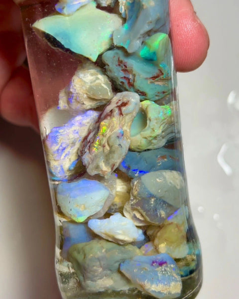 Lightning Ridge colourful Bright material to explore 245cts  28x18x4mm to 10x9x2 mm NSA019