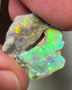 Mintabie Opal Dark Base Crystal Seam Rough 12.75cts Super Bright gorgeous Multifires 17x8x8mm to 17x10x3mm  RL014