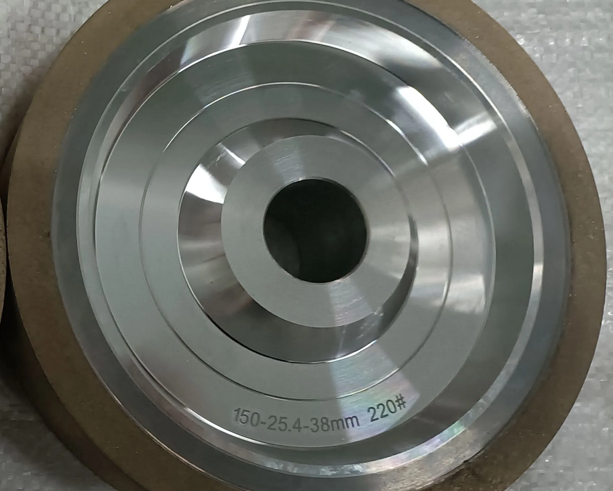 PULSAR DIAMOND® 220#Grit Fully Sintered Diamond Lapidary Cabbing grinding wheel. 10mm Thick Sintered rim Balanced Aluminum Hub 6"/150mm Diameter 1.5"/38mm Wide 1"/25.4mm Bore