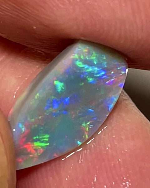 Lightning Ridge Rough / Rub Dark Base opal Miners Bench® 2.15cts Gorgeous Bright Reds & Multifires  15x7x2mm WAB64