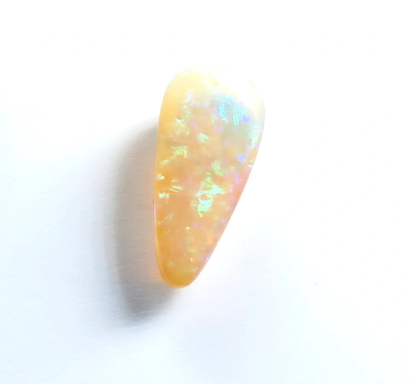 Lightning Ridge Crystal opal Polished Gemstone 0.75cts Polished ready for setting some colours 10x4x1mm WAB13