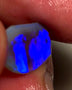 Lightning Ridge Rough / Rub /Preform Dark Base Crystal Knobby opal Miners Bench® 4cts Clean Gorgeous Bright Blues 16x11x3mm WAC35