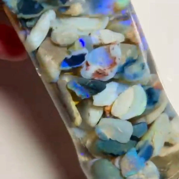 Knobby Seam & Fossil opal rough Lightning Ridge 255.00cts Lots Bright Colours to go at 20x14x4 to 8x6x5mm NEW908