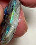 Lightning Ridge Rough Opal 22cts Stunning Dark Base Seam lots of Nice Bright Multi colour fires to Cut / carve & polish 28x16x6mm 1005