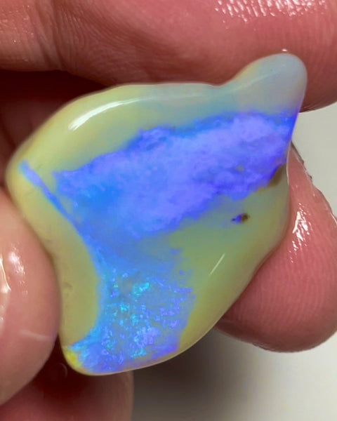 Lightning Ridge Rough Opal 29cts Nice sized untouched Crystal Seam formation Gorgeous Bright fires in bar to carve/cut/collect 30x25x7mm 1333