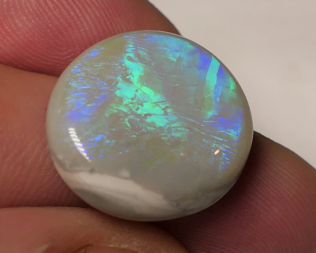 Lightning Ridge Dark Opal Gemstone Huge 14.8cts Jewellery Grade  N6 Body Tone B3 Brightness Stunning Vibrant Multifires 20x19x5mm WAC57