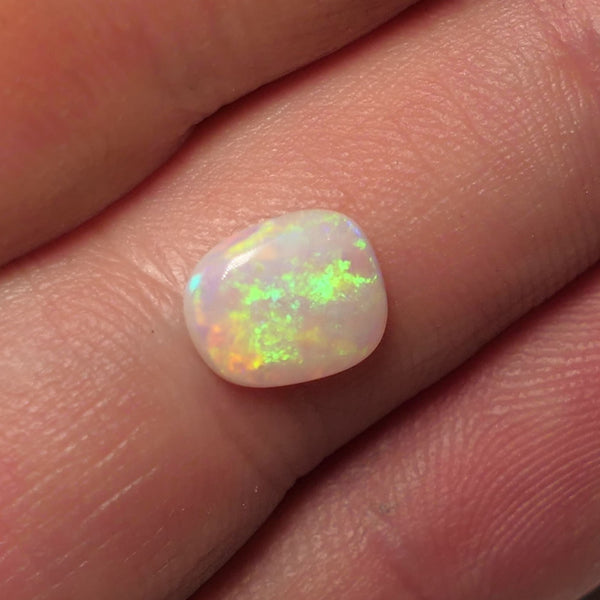 Lightning Ridge Light Opal Gemstone 0.7cts Gem Grade N8 Body Tone B2 Brightness Stunning Vibrant Multifires 8x6x2mm WAC58