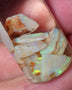 Coober Pedy Opal Rough n Rub Parcel Light & Crystal 22cts Lots Bright Multicolours 12mm to chip size 0612