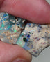 Lightning Ridge Opal Crystal Seam formations Rough Rub Pair  10ct some Blue & Green colours 15x14x4mm & 15x13x3mm 0630