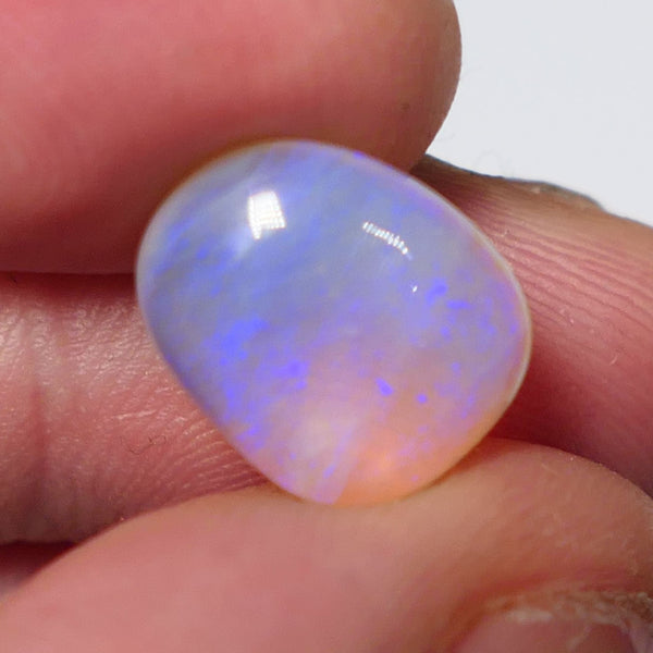 Lightning Ridge Crystal Opal Gemstone 4cts Jewellery Grade N7 Body Tone B3 Brightness  Stunning Blues 13x10x4mm 0638