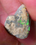 Lightning Ridge Rough Opal 8cts Dark Base Gamble Seam Showing Gem Bright Multifires bar 18x14x6mm WAE18