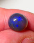 Lightning Ridge Dark Crystal Opal Super High Dome Gemstone 5.75cts Jewellery Grade N5 Body Tone B3 Brightness  Rolling Flash Royal Blues in deep bar 11x10x7mm 0707