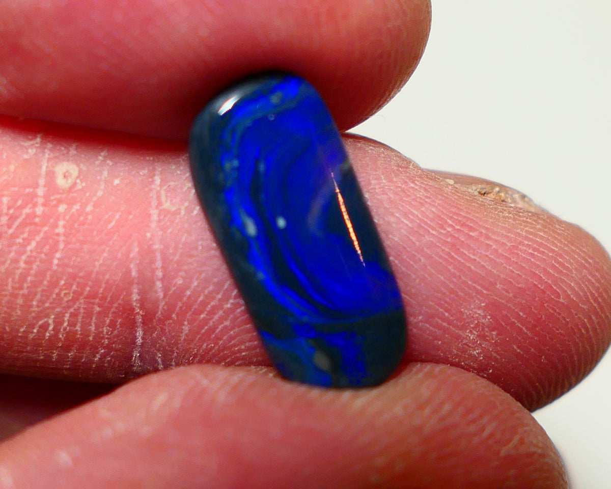 Lightning Ridge N2 Black opal Picture Stone Gemstone 2.70cts Polished ready for setting Nice Blue colours 17x8x2.5mm 0912