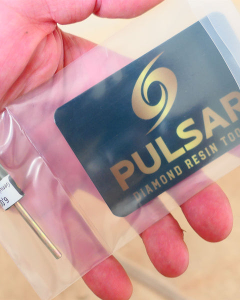 PULSAR™ DIAMOND RESIN POINTS MK2'S COLOUR CODED LAPIDARY BURRS FOR DREMEL & ROTARY TOOLS 3MM SHAFT POLISH SINGLE 1x 6,000 GRIT