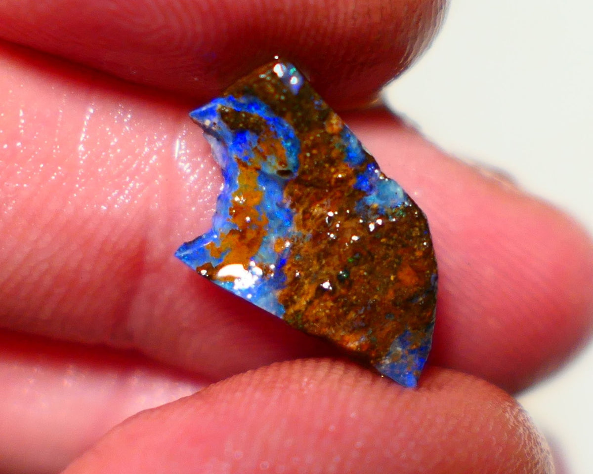 Queensland Boulder Boulder opal 4.15cts rough Winton gorgeous veins with nice fires 14x10x4mm 1125