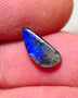 Australian Queensland Boulder opal Polished Gemstone 1.40cts Freeform cut Bright gorgeous blue fires From Winton  11x5x2.5mm A1518