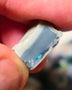 Lightning Ridge Rough Opal 12.25cts Dark Seam Stunning Flat colour bar Bright Vibrant Green/blue/teals 16x12x9mm 1325