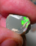 Lightning Ridge Rough rub Opal 8.50cts Grey base Seam opal with Bright colourful bar/face Super bright neon greens 15x12x7mm A1527