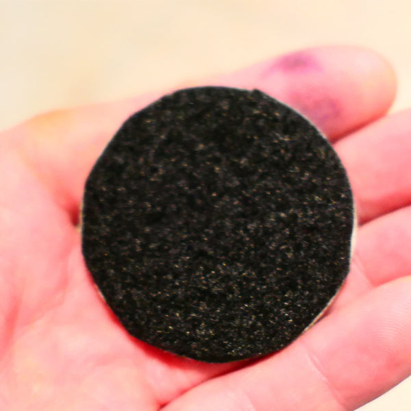 PULSAR DIAMOND™ 2"/50mm  LITTLE LAPPER™  Resin Diamond Hook & Loop back hard resin flat lap mini lapidary 50Grit Black  LL50