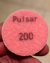 PULSAR DIAMOND™ 2"/50mm  LITTLE LAPPER™  Resin Diamond Hook & Loop back hard resin flat lap mini lapidary 200Grit Pink LL200