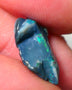 Mulga Rough Opal Gamble 4.25cts Dark Base Seam Green Dominant Multi colour fires to Cut / carve & polish 18x11x5mm Auction NS082