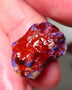 Lightning Ridge Rough Opal 13.50cts Dark Base Gamble Knobby formation Nice blue fires 22x14x8mm Auction NS102